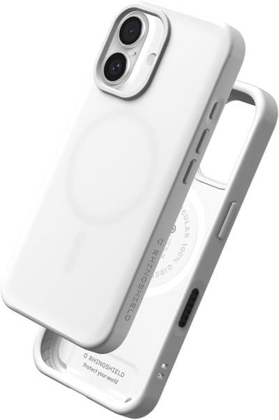 Rhinoshield, Hoesje Geschikt voor Apple iPhone 16 Plus Model SolidX Ultra-stevig compatibel met Magsafe, Wit