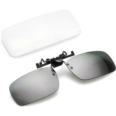 Clip Lunettes de Soleil Professionnel Élégant Lunettes Résistantes aux Rayures Clip Lunettes de Soleil gray