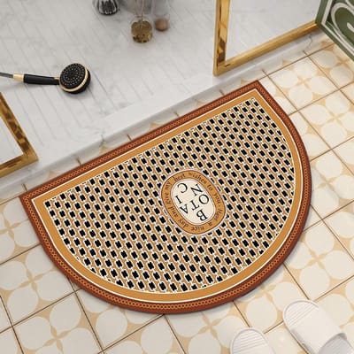 Amerikaanse Retro Zachte Diatomeeënaarde Mat Huis Badkamer Antislip Mat Toiletdeur Gemakkelijk Te Drogen Anti-val Absorberende Voetmat 40*60cm