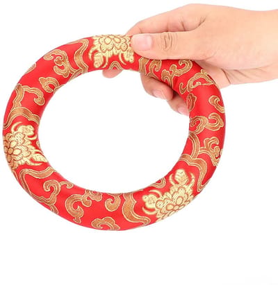 Allecto - Klankschalenkussen - Meditatie kussen - Zacht en comfortabel - Rond formaat - Klankschaal ringkussen - Geschikt voor 7-10 inch klankschal...