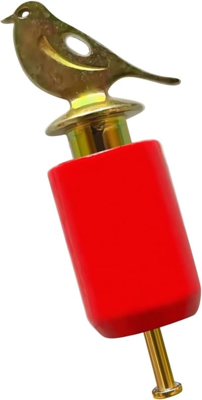 Vogelfluitje - Natuurlijke Geluiden - Vogels Lokken - Realistisch Geluid - 6 x 1.5 cm - Rood