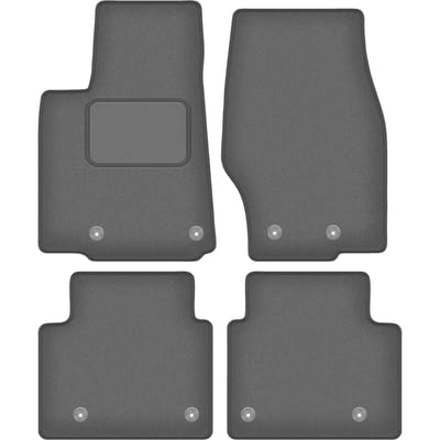Wielganizator WLG-CARLUX-GRAFIET – Auto Vloermatten – Grafiet – Geschikt voor Jeep Grand Cherokee 4xe SUV (2021-)