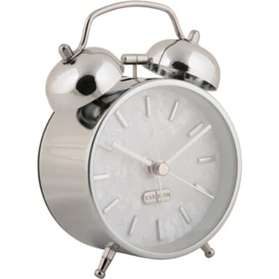 Karlsson - Wekker Pearl Glow - Chrome plated