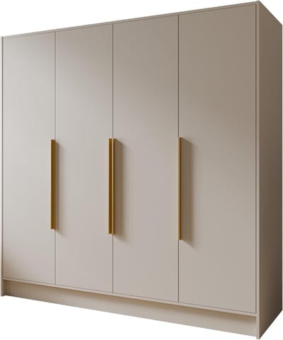Kledingkast Goya I 200 cm (kasjmier, gouden handgrepen)