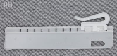 Mobyflex by Antex - innaaibare gordijnhaken - 10 stuks innaai haken voor gordijnen - gordijnhaak innaaibaar - 7,5cm - tranparant plastic wit