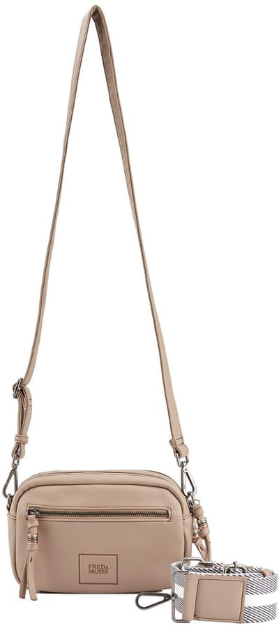 FREDsBRUDER Leren Schoudertas Bestie Camera Bag Powder Taupe