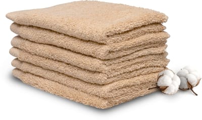 Miss Towels Hotelkwaliteit Gastendoekje Set - Zand Kleur - 6 stuks - Gastendoekjes - 100% katoen - 30x50cm - 550 gr/m2 - Made in Portugal