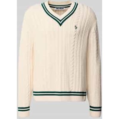 Gebreide pullover met kabelpatroon