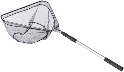 Dailygoods- Schepnet Opvouwbaar 1,5 M - Aluminiumlegering - Driehoekig Visnet - Telescopisch - Lichtgewicht - Voor zoet/zout water