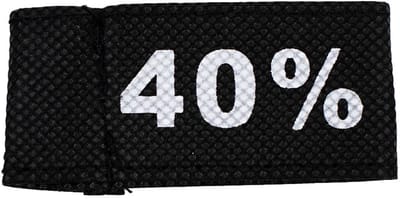 50x Kledinglabel 3x6cm - 40% zwart