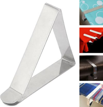 4 stuks Tafelkleed klemmen - Tafelkleed gewichtjes - Tafelkleed houder - Tafelkleed Vastzetten - Tafelkleed Clips - LOUZIR