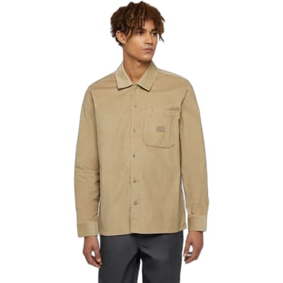 Dickies Corduroy Overhemd Met Lange Mouwen Beige M Man