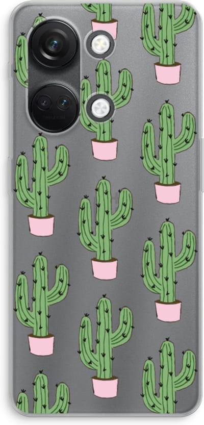 Case Company® - Hoesje geschikt voor OnePlus Nord 3 hoesje - Cactus Lover - Soft Cover Telefoonhoesje - Bescherming aan alle Kanten en Schermrand