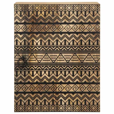 vidaXL - Badkamerwandkast - 38x33,5x48 - cm - massief - mangohout - zwart