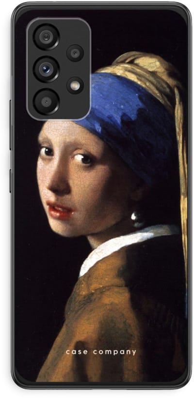 Case Company® - Hoesje geschikt voor Samsung Galaxy A53 5G hoesje - The Pearl Earring - Soft Cover Telefoonhoesje - Bescherming aan alle Kanten en Schermrand