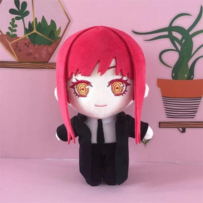 Poupée en peluche Chainsaw Man Makima Quanxi Cosplay 20cm Mignonne Douce Oreiller en peluche Cadeau pour enfants 20cm red