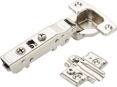 SOTECH Potscharnier MASTER T45 Hoekaanslag 110° met demper en kruisplaat met excentrische verstelling