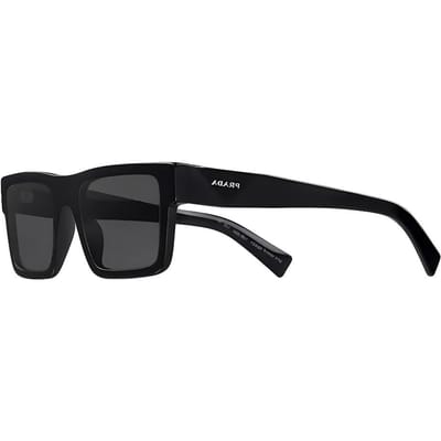 Prada Symbole Acetaat Zonnebril Vierkant Heren zonnebril Zwart Grijs APR19W-E1AB-F05S0-C-052 Basic Packaging-Eyeglass Case+Box black