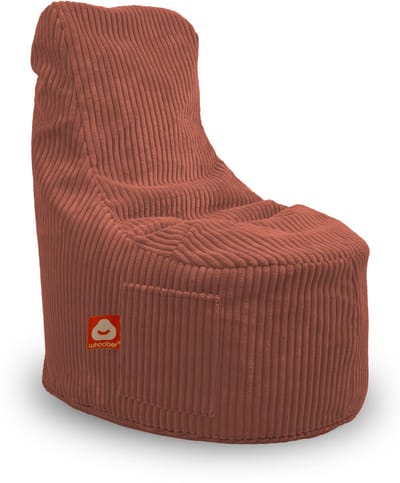 Whoober Nice – Stoel Zitzak – Terracotta dik ribfluweel – Comfortabel & Duurzaam