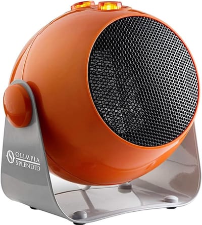 Keramische Ventilator Kachel 1800W met Vintage Look en Thermostaat
