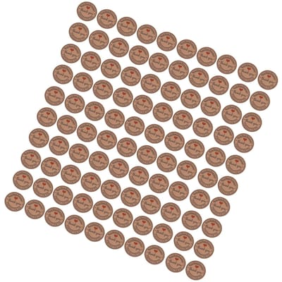 100 stuks Bruine Handgemaakte Hanglabel Bruiloft Bedankje Cadeau Dessert Tags Kleding Sieraden Prijslabel thank you love