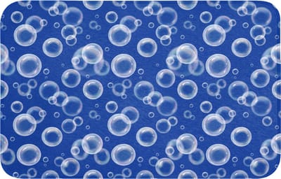 WC mat 80x50 cm - Antislip - Bubbels - Patroon - Blauw - Toiletmat - Vloermat - Douchemat - Toilet tapijt - Toiletmatten