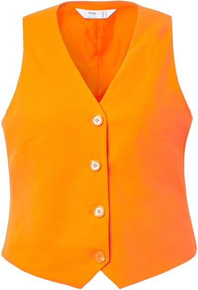 Angel of Style - Dames - Gilet pak V-hals - Oranje - Maat 48