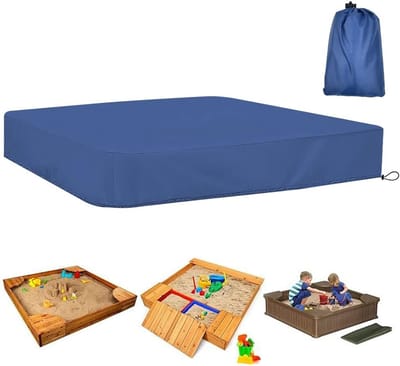 Waterdichte Zandbakafdekking 125 x 125 cm - Oxford-stof - Opvouwbaar - Winddicht - Bescherm tegen Regen en Vuil