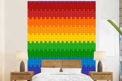 Behang - Fotobehang Patoon - Regenboog - Breedte 210 cm x hoogte 260 cm