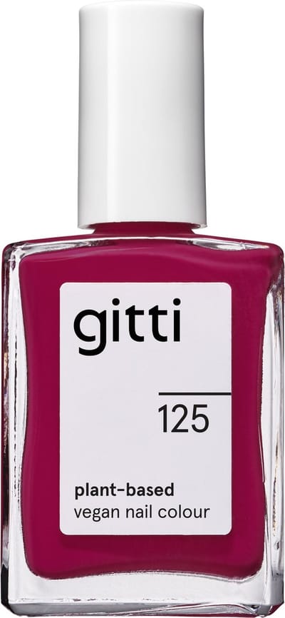Gitti No. 125 - Magenta Red - nagellak - minimaal 82% natuurlijk - 23 vrij - manicure - blijft 7 dagen zitten