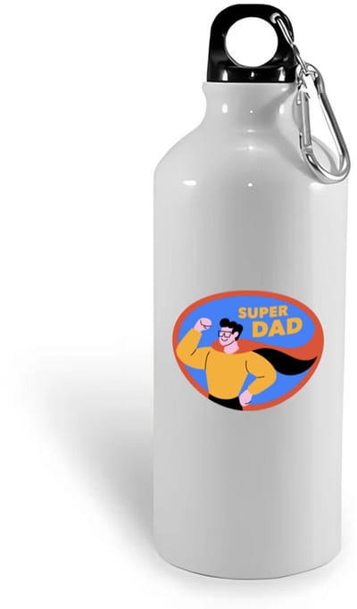 Hacebo® - super dad waterfles - Vader - papa - Vaderdag - cadeau - verjaardag - kado - water fles - 400ML
