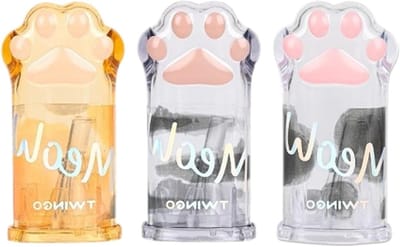 Handmatige Potloodslijper in Kattenpootvorm - 3 Kleuren, Schattig Ontwerp voor Thuis, Kantoor en Creatieve Projecten