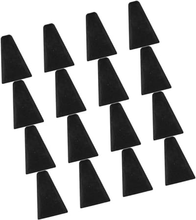 Siliconen Beschermhoezen - Siliconen Voetjes - Bescherming Keukenrekken - Vaatwasserbestendig - 4.50X3.20X0.70CM - Zwart