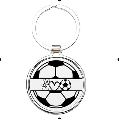Akyol - Voetbal Sleutelhanger - voetbal - liefhebber - Cadeau - Sport - 2,5 x 2,5 CM
