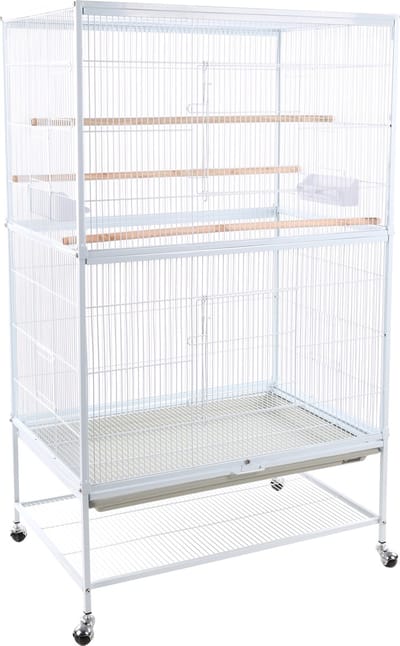 Volière Sumba Wit – volière voor buiten & binnen – volière aluminium – 79x52x134 cm – Flamingo volière