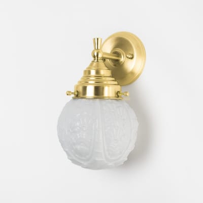 Wandlamp Guimard Flower Royal Messing - Art Deco Trade