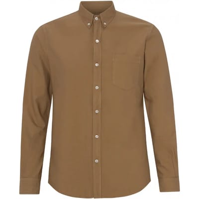 Overhemd Colorful Standard Organic sahara camel