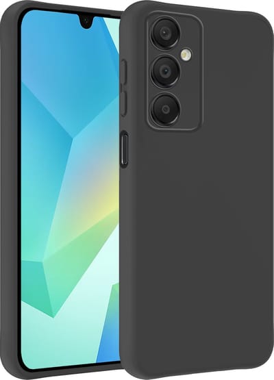 Hoesje - Geschikt voor Samsung Galaxy A16 - Sterk & Shockproof - Siliconen Case - Hoes Cover - Telefoonhoes - Zwart