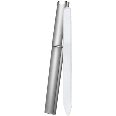 Kristallen Glas Nagelvijl Met Etui Professionele Nagelvijlen Manicure Apparaat Tool Duurzame Nagelkunst Buffer Vijlen Salon Schoonheidsgereedschap