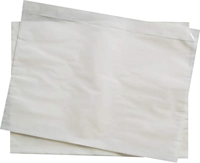 1000 Transparante C5 Pakbonzakken Zelfklevend 240x181mm voor Documenten en Facturen