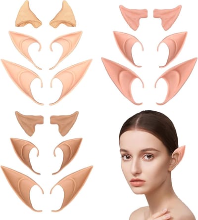 Elforen set - 9 paar - zachte latex - voor cosplay en feestdecoratie - ShopVlot