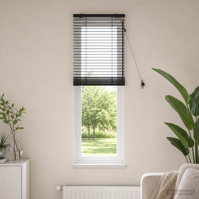 vidaXL - Venetiaanse - jaloezie - Donkerbruin - 55 - x - 160 - cm - 35 - mm