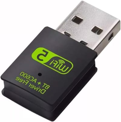 USB WiFi Adapter - Netwerk Dongle - Draadloze Verbinding - Dual Band 600 Mbps - Mini Formaat - Zwart