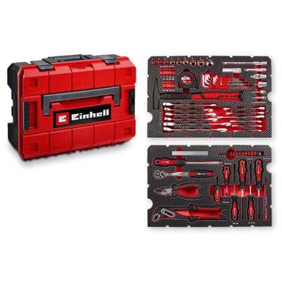 Einhell 80-tlg. Werkzeugkoffer Universal Gereedschapskoffer (gevuld) 80-delig (b x h x d) 44.4 x 32.9 x 13.1 cm