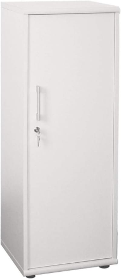 Möbelpartner Archiefkast Milo Wit Smalle Hoge Opbergkast Bureau Kast Voor Kantoor En Thuis Documentenkast Compact Design 39,3x34,5x110,9 Cm