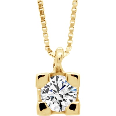 Ketting Diamond Solitaire 0,20 Cts White Gold