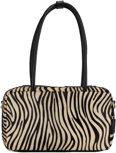 JOST Leren schoudertas Furry Zebra Bowling Bag Zebra veelkleurig