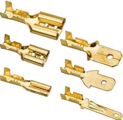 MMOBIEL 480x Kabelschoen Aftakklem - 2,8 mm 4,8 mm 6,3 mm Male en Female - Goud
