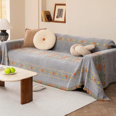 1 stuks Onregelmatige Print Reis Picknick Dekens voor Huis Hotel Decor Boheemse Stijl Chenille Sofa Plaid Klassieke Sofa Hoes 180x130cm S