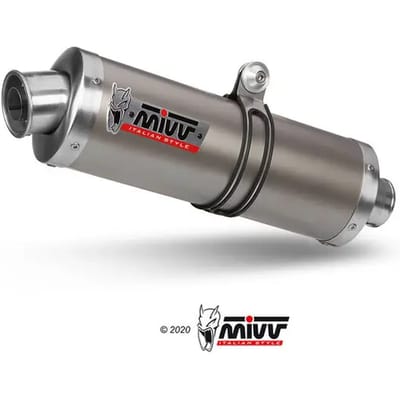 Silencieux motorfiets ovaal Mivv